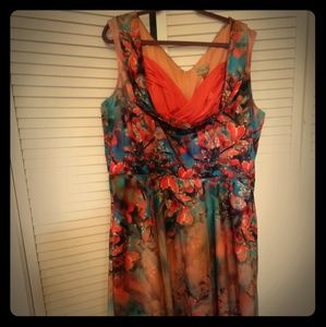 Vintage style orange dress